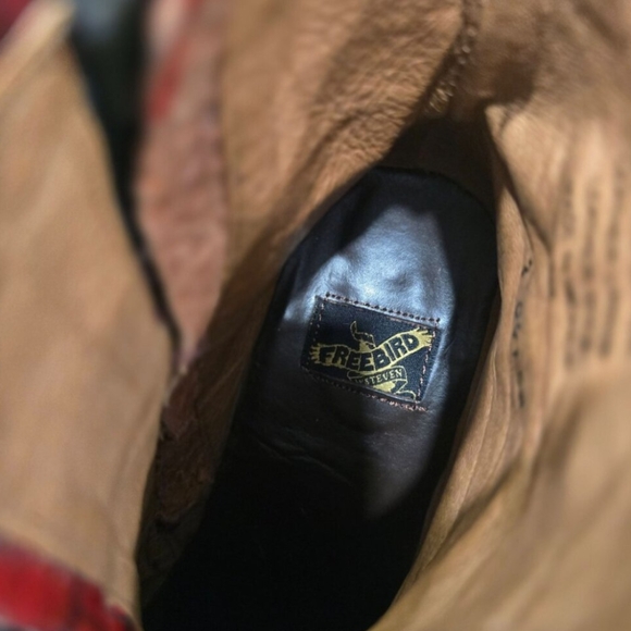 Freebird Crue burgundy leather boots size 8 - Picture 4 of 15